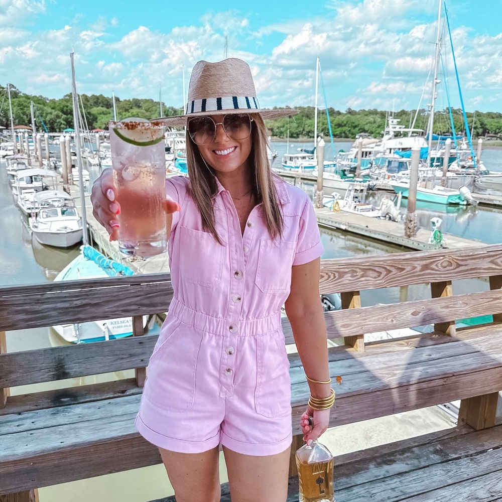 Show me Your Mumu Pink Romper